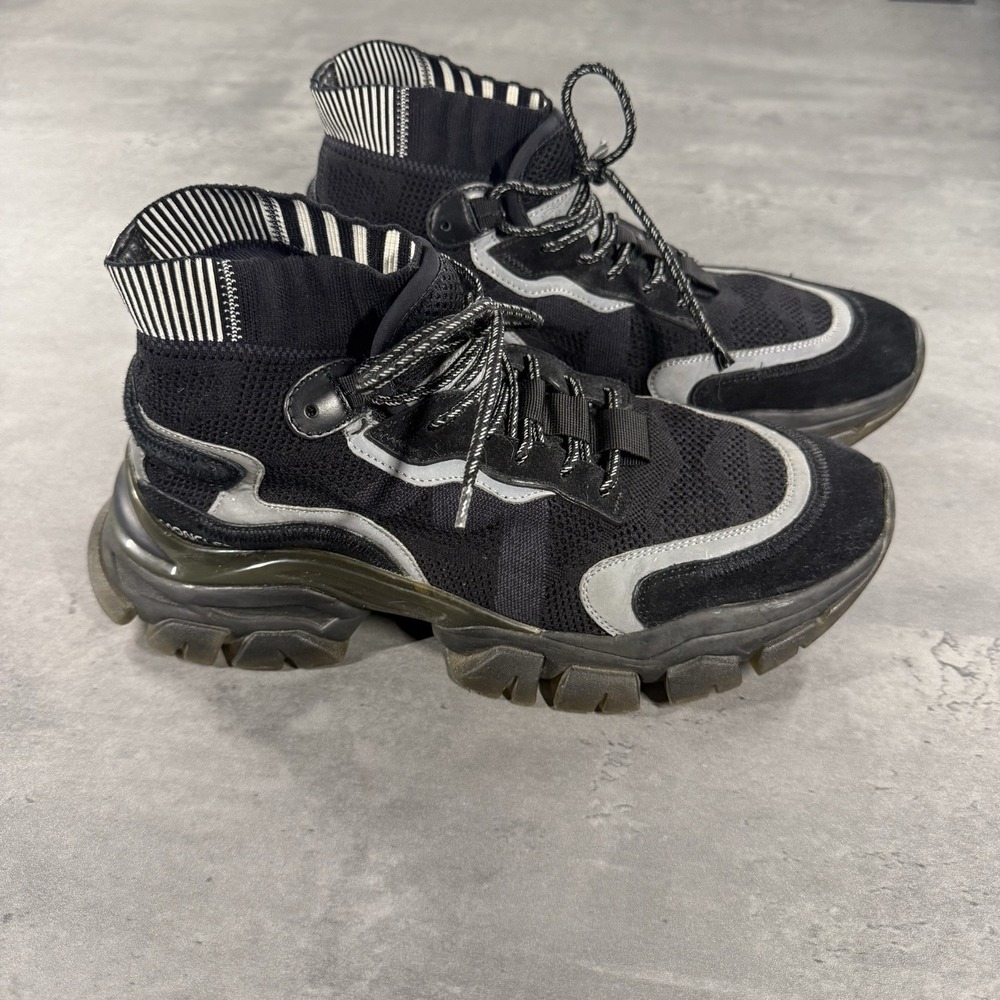Moncler Leave No Trace High‎ Top Men's Black Sneakers Shoes Size 42 9/9.5 $870